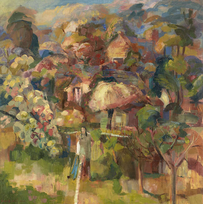 
	
		Basil Nubel ARCA, 
		British 1923-1981-
		 
		Spring, 1969;
		 
		oil on canvas,...