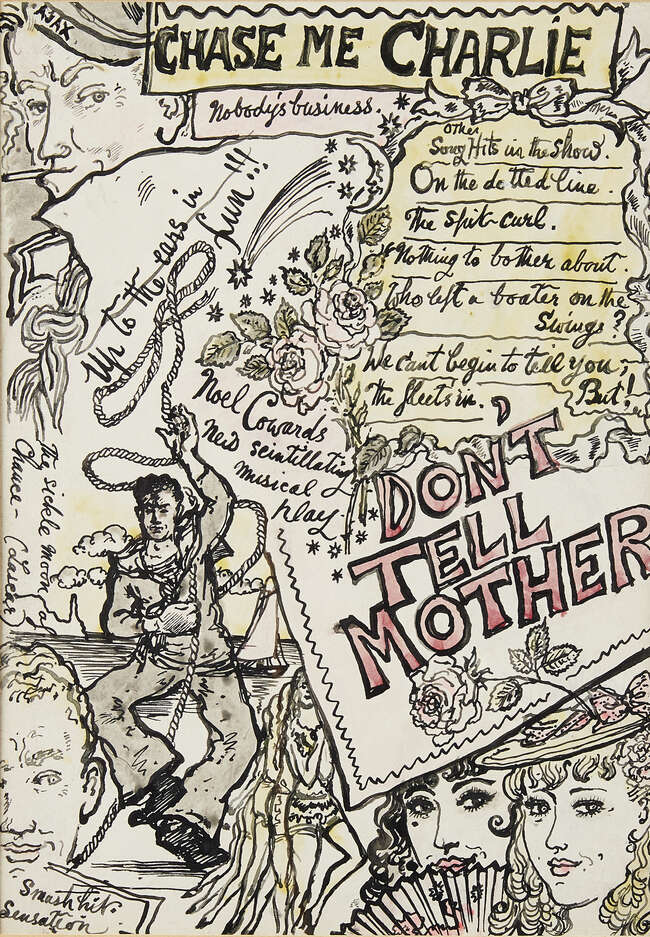 
	
		Stephen Tennant,
		British 1906-1987-
		Don&#39;t Tell Mother;
		pen and ink and...