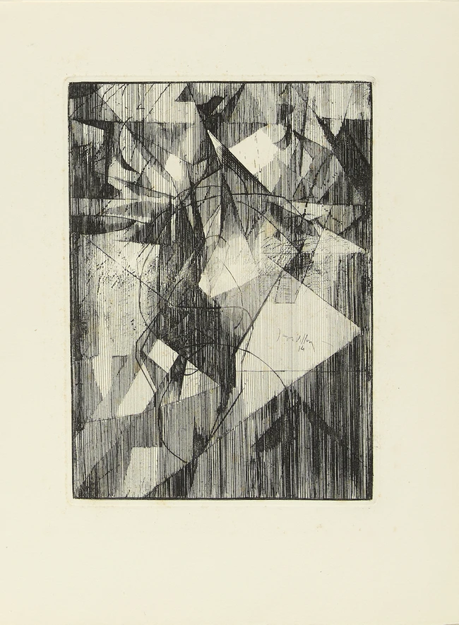 Jacques Villon, French 1875-1963, Le Petit Équilibrist, 1914; etching on wove, signed and dated...