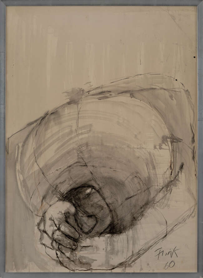 
	
		Dame Elisabeth Frink RA, 
		British 1930-1998 - 
		 
		Birdman, 1960; 
		 
		