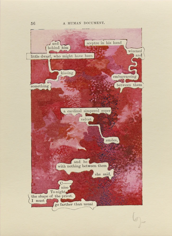 Tom Phillips CBE RA, British 1937-2022, A Humument, Vol IV, 1970; six offset lithographs in...