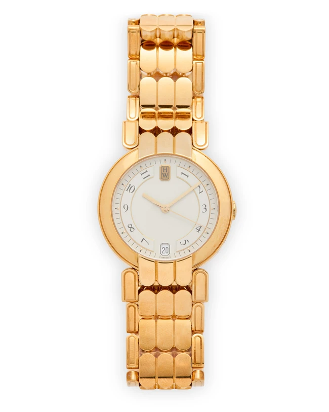 Harry Winston. An 18ct gold automatic calendar bracelet watch Premier, No. 78, Circa 2000