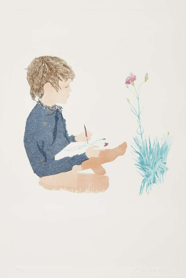 
	
		Patrick Procktor RA RE RWS,
		British 1936-2003-
		 
		Marcus and a Pink, 1971;
		 
		