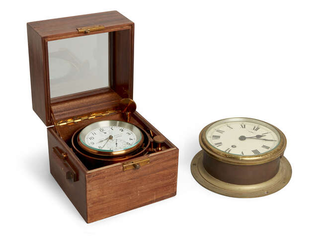 
	
		A two-day marine chronometer by Henry Browne & Son Ltd, early 20th century, no. 3605, the...