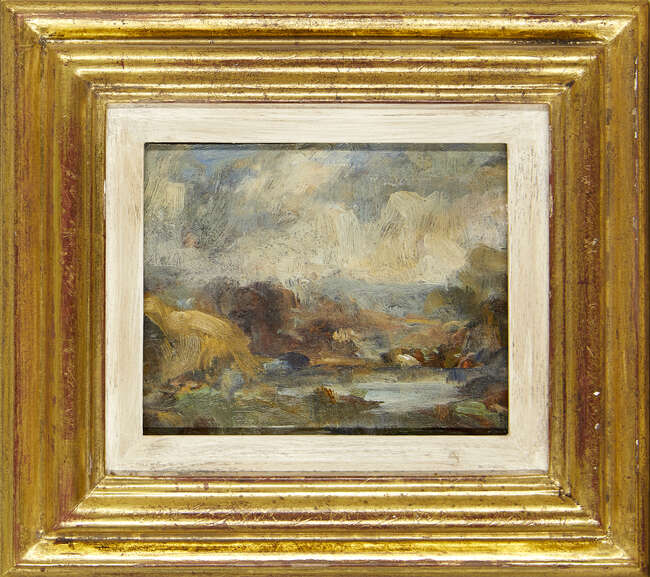 
	
		Peggy Somerville, 
		British 1918-1975-
		 
		Classical English Landscape; 
		 
		