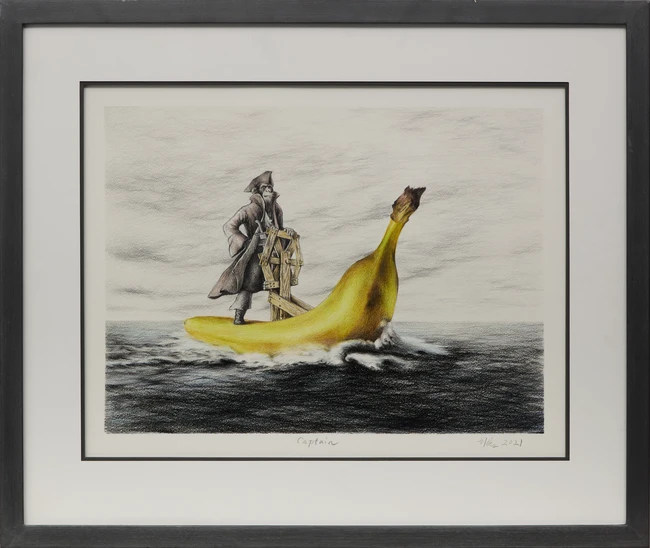 To Be Sold with No Reserve: Liu Yan, Chinese 21st Century- Captain, 2021; giclée print in...