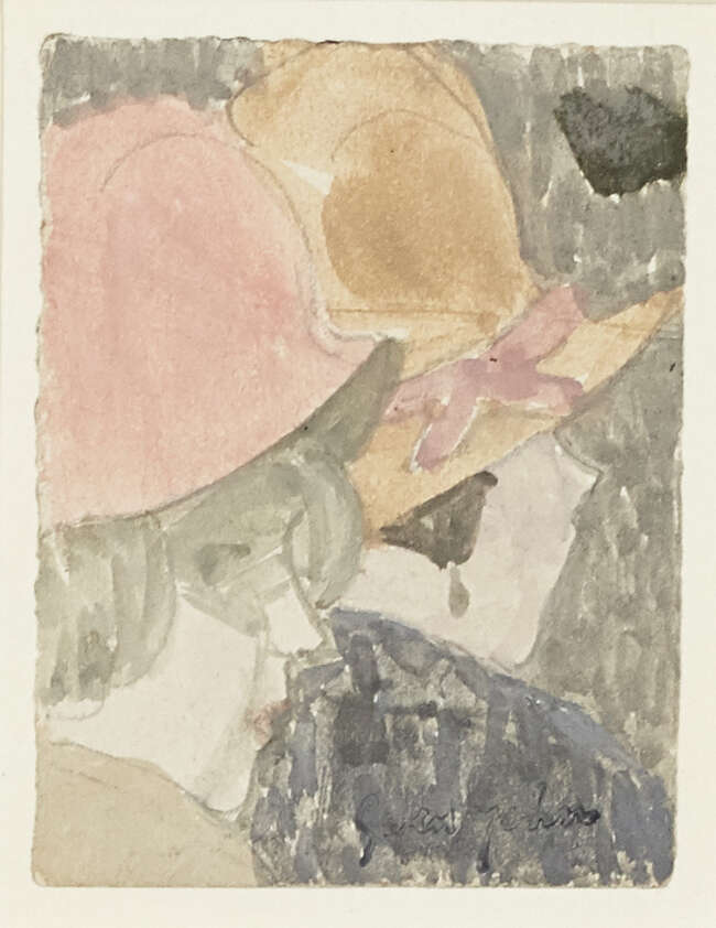 
	
		Gwen John,
		British 1876-1939-
		 
		Two female heads;
		 
		pencil and...