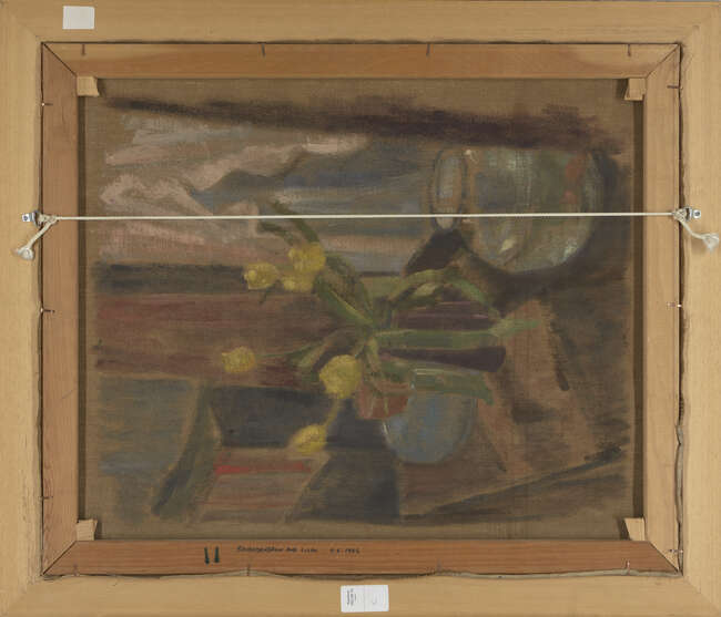 
	
		Ernst Eisenmayer, 
		Austrian/British 19202018 - 
		 
		Still life with flowers, jug...