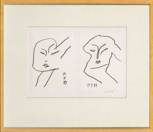 
	
		David Heathcote, 
		British b.1931 - 
		 
		Metamorphosis, 1989; 
		 
		two pencil on...