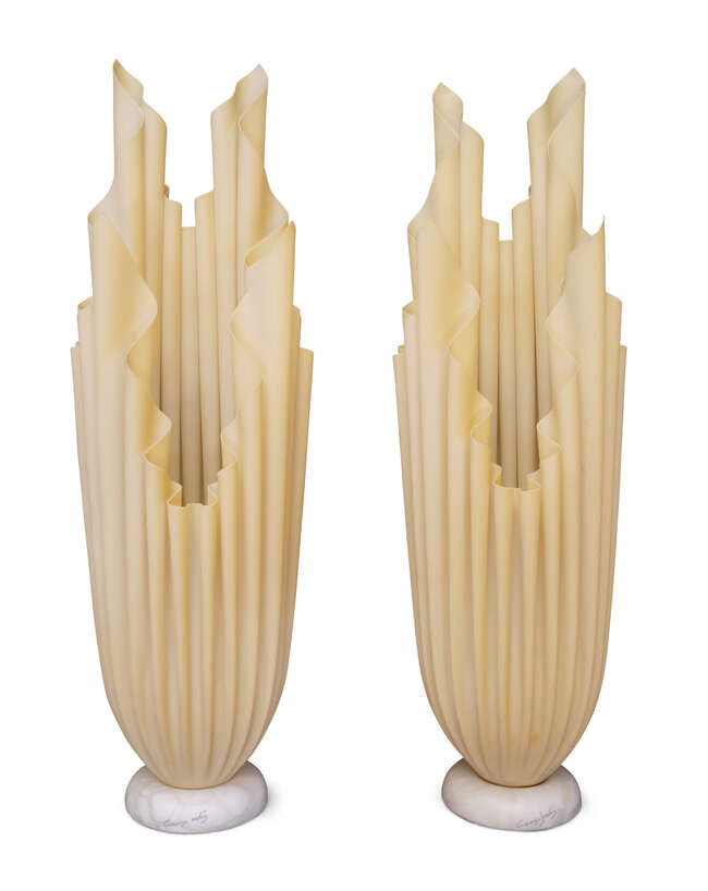
	
		Georgia Jacob for Athena, 
		 
		Pair of &#39;Ophelie&#39; table lamps, c.1970, 
		Resin,...