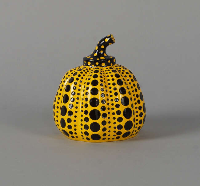 
	
		Yayoi Kasuma, 
		Japanese b.1929- 
		 
		Pumpkin;
		 
		painted cast resin,...