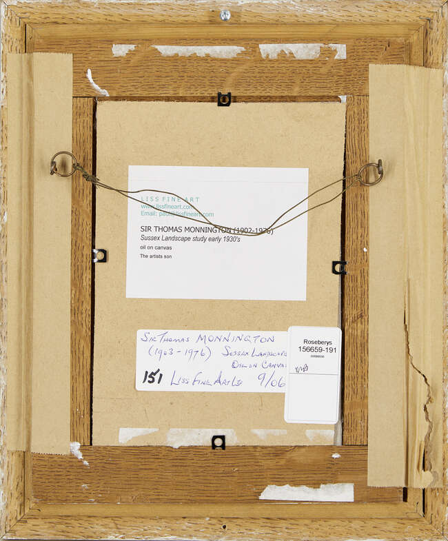 
	
		Sir Walter Thomas Monnington PRA, 
		British 1902-1976-
		
		Sussex Landscape Study,...