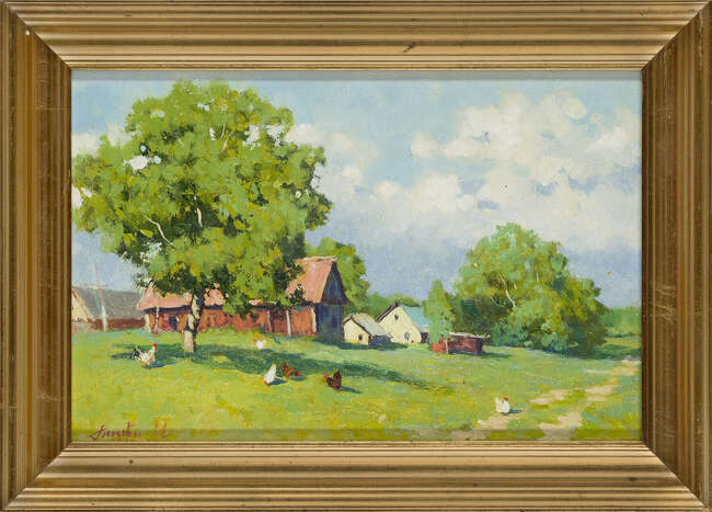 
	
		Evgeni Gololobov,
		Russian b.1981-
		
		 
		Landscape;
		
		 
		oil on canvas,...