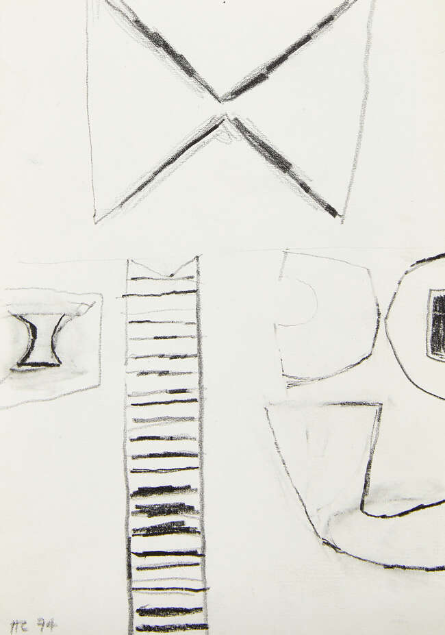 
	
		Henry Cliffe, 
		British 1919-1983- 
		Lyme Regis, 1952; 
		pencil, signed, titled and...