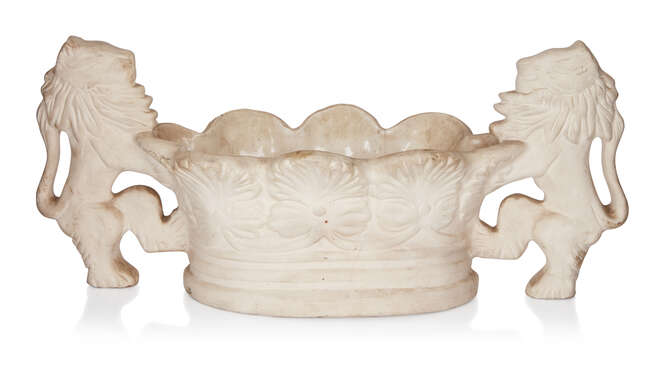 
	
		Constance Spry (1886-1960) for Fulham Pottery, 
		 
		Crown and Lion vase (first...