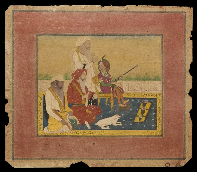 TO BE SOLD WITH NO RESERVE
Maharaja Duleep Singh seated on a chair holding a gun, North India,...