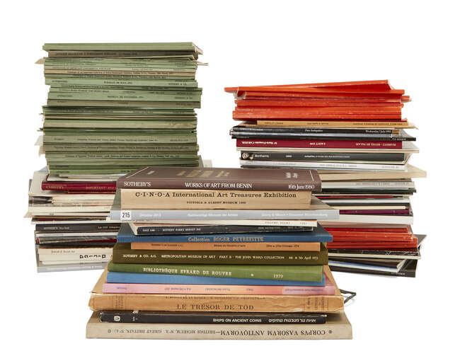 
	
		A group of 76 catalogues comprising of:
		 
		Sothebys, Mobili ed Oggetti DArte, 24th...