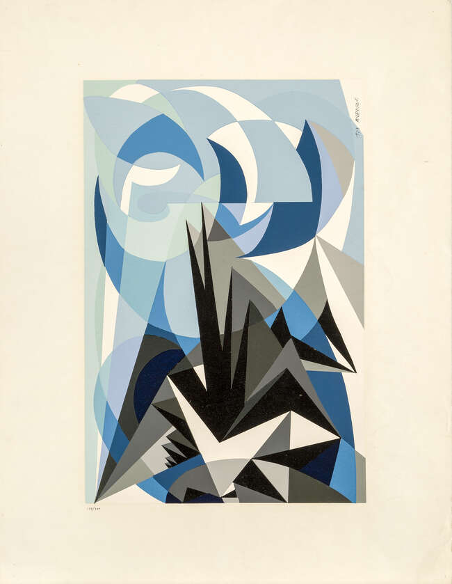 
	
		Giacomo Balla, 
		Italian 1871-1958- 
		 
		Pessimismo e Optimismo, 1953; 
		 
		
