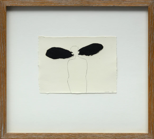 Sir Antony Gormley OBE RA, British b.1950- Sound Recordist, 1986; graphite and ink on wove, 