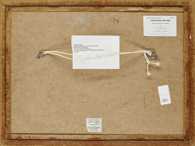 
	
		Sir Stanley Spencer CBE RA, 
		British 1891-1959 - 
		 
		Study for Rolling away of a...