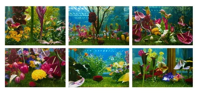 Marc Quinn, British, b.1964- Garden II, 2000; A set of six photographic prints on wove, signed...