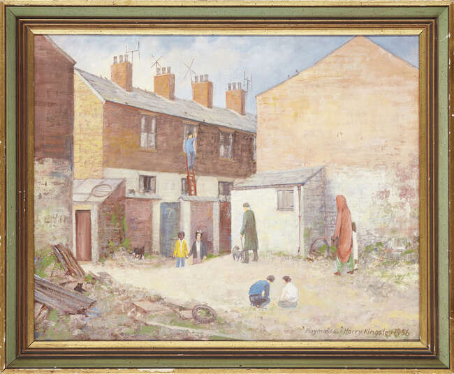 
	
		Harry Kingsley, 
		British 1914-1998 - 
		 
		The Playmates, Hulme, Manchester, 1956; ...