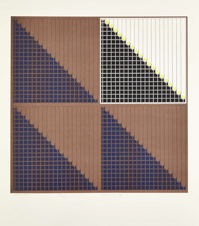 
	
		Gordon House, 
		British 1932-2004- 
		 
		Multi/Screen, 1969; 
		 
		screenprint in...
