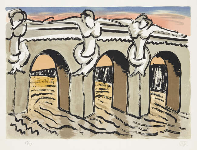 
	
		Man Ray, 
		American 1890-1976- 
		 
		Le Pont Neuf [Anselmino 6], 1970; 
		 
		