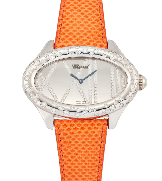 Chopard. An oversized diamond set quartz wristwatchMontre Dame Cat's Eye, Reference 5300...