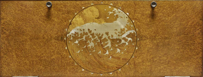 
	
		Paul Follot (1877-1941) Attributed, an Art Deco burr walnut and marquetry bedroom suite...