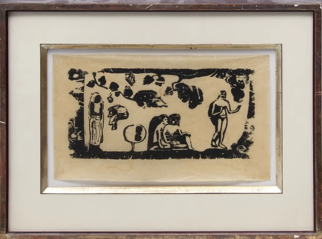 Paul Gauguin, French 1848-1903, Femmes, Animaux et Feuillages (Women, Animals and Foliage),...