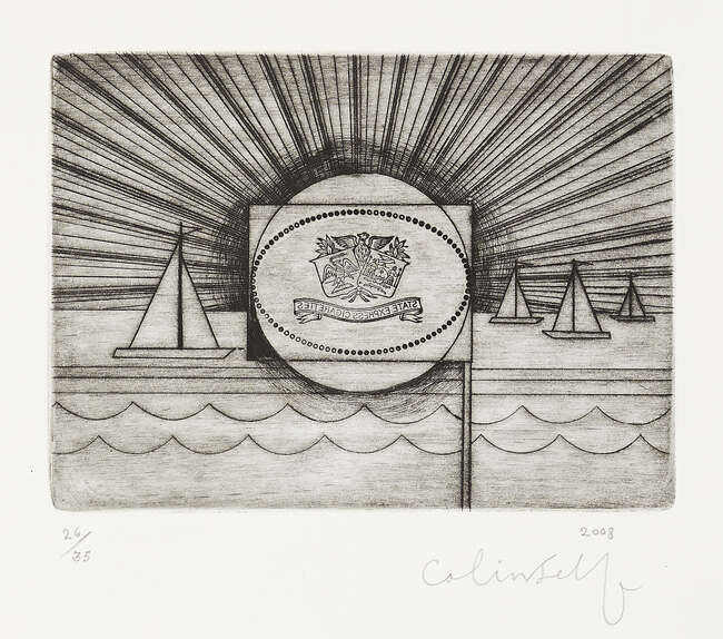
	
		Colin Self, 
		British b.1941-
		 
		Untitled (Screaming House), 2008;
		 
		etching...