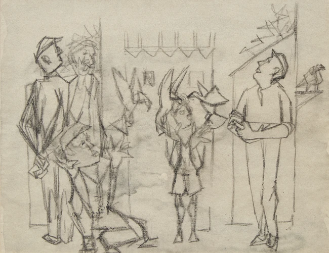 Eric James Malthouse, British 1914–1997 - Six works on paper and prints including 'Man, Boy...