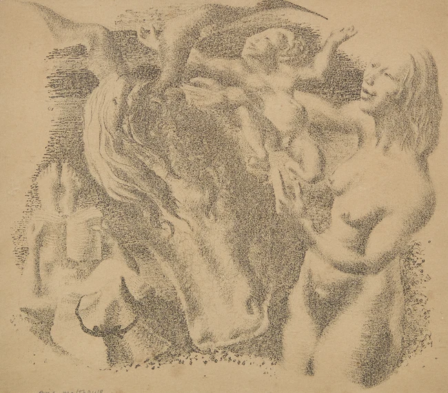 Eric James Malthouse, British 1914–1997 - Six works on paper and prints including 'Man, Boy...