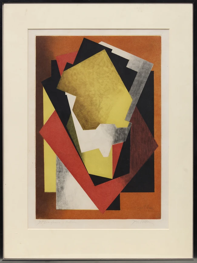Jacques Villon, French 1875-1963, Composition, 1927; etching with aquatint in colours on wove, 