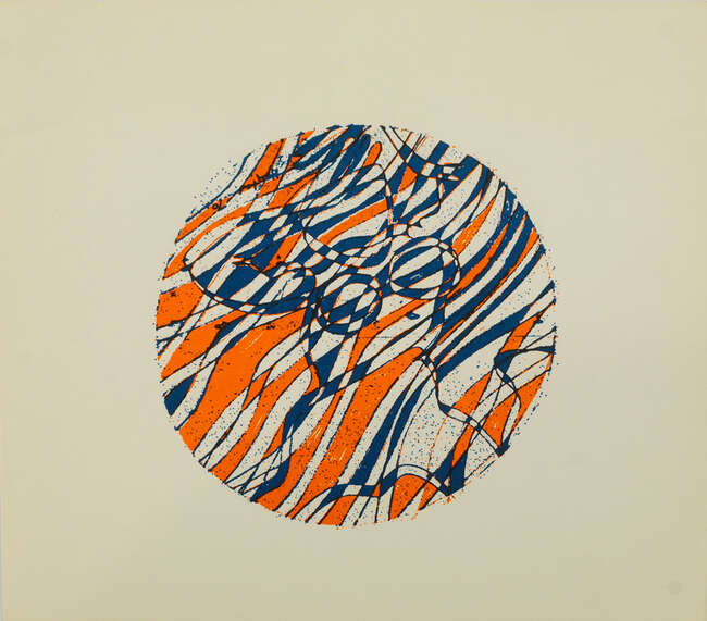 
	
		Stanley William Hayter CBE, 
		British 1901-1988- 
		Cover illustration to Tides by...