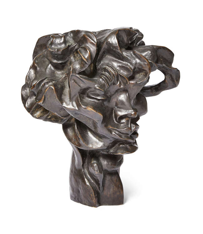 
	
		Otto Gutfreund,
		Czechoslovakian 1889-1927-
		Viki 1912/13;
		bronze, 32.7cm
		
