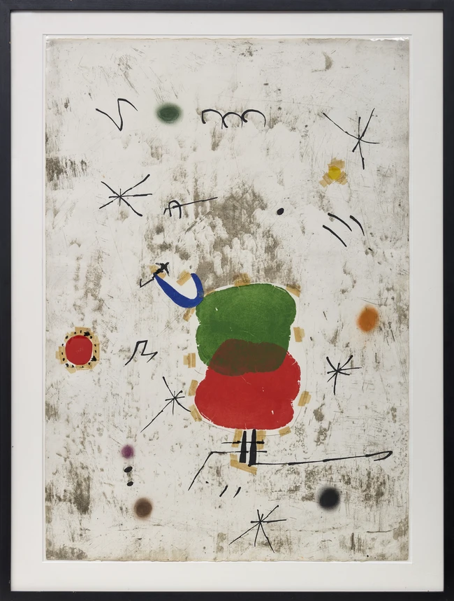 Joan Miró, Spanish 1893-1983, Maquette for Persontage I Estels I, (Figures and Stars) 1979; 