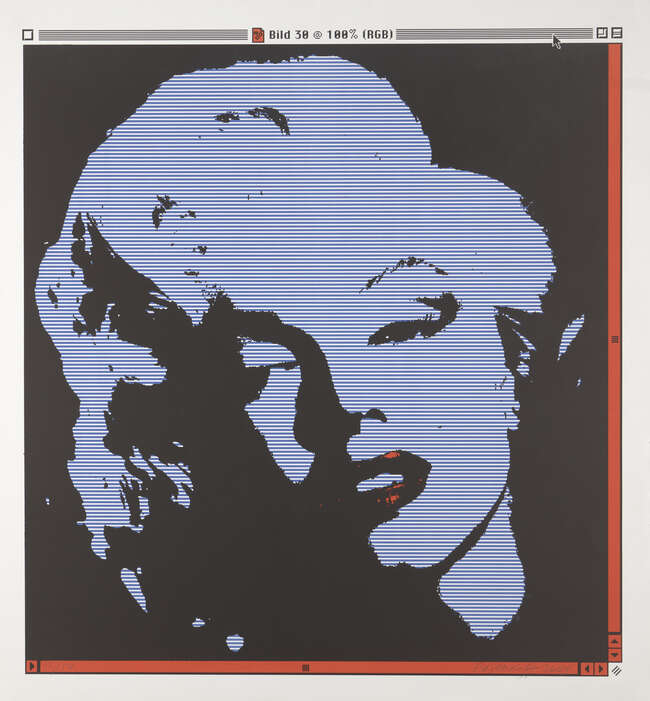 George Pusenkoff, Russian b.1953- Marilyn Monroe, 2002; screenprint in colours, signed, dated and...