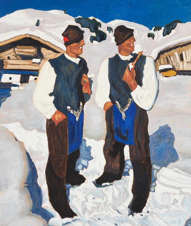 British school, 20th century - Three works including 'After Alfon Walde's Einsamer Berghog'; 