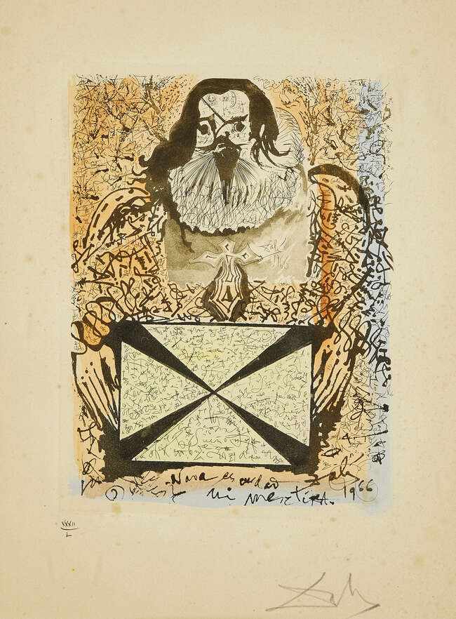 
	
		Salvador Dali, 
		Spanish 1904-1989- 
		 
		Retrato De Las Firmas [Prestel 525],...