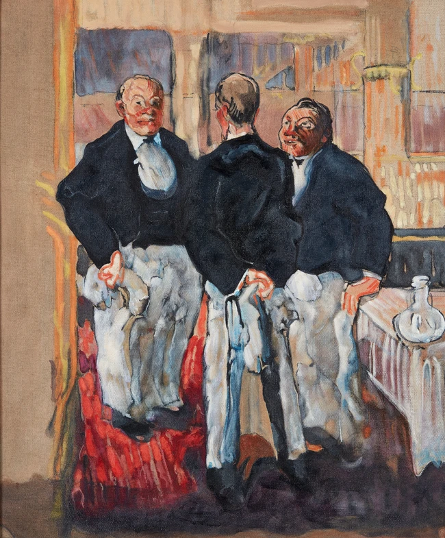 British school, 20th Century - Two works including 'After Jean Émile Laboureur's Le Café du...