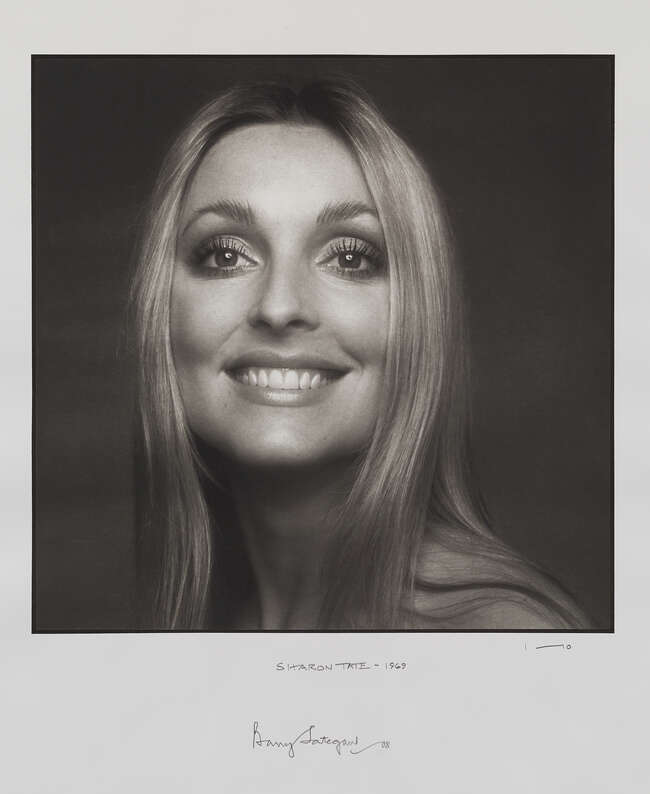 
	
		Barry Lategan,
		British b.1935- 
		 
		Sharon Tate, 1969;
		 
		platinum print,...