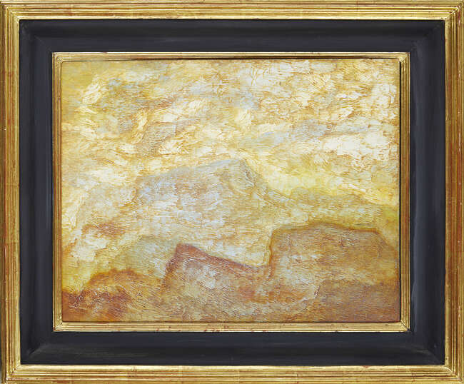 
	
		Albert Houthuesen, 
		Dutch/British 1903-1979-
		
		Olive Mountain, c.1966; 
		
		oil on...