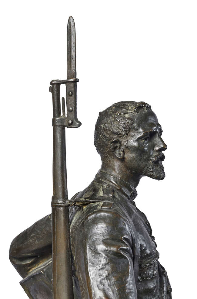 
	
		Ancieto Marinas Garcia, Spanish, 1866-1953, a bronze maquette of Eloy Gonzalo Garcia, the...