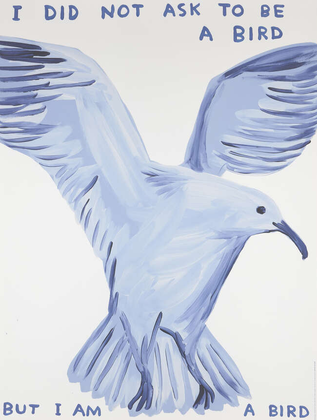 
	
		David Shrigley OBE, 
		British b.1968- 
		 
		People Expect So Much From Me, Life is...