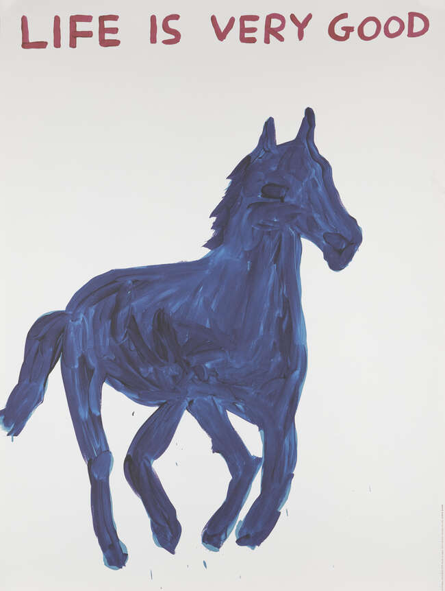 
	
		David Shrigley OBE, 
		British b.1968- 
		 
		People Expect So Much From Me, Life is...