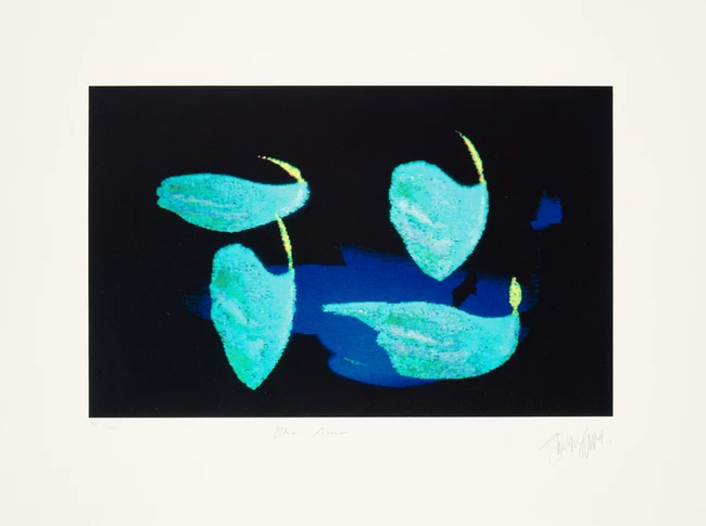 To Be Sold with No Reserve: Shelagh Cluett, British 1947-2007, Blue Flames, from Chelsea Arts...