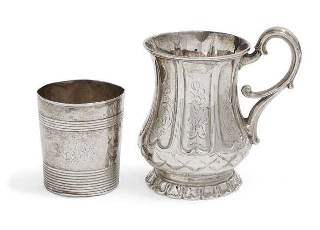 
	
		A Victorian silver christening mug, Sheffield, c.1852, Henry Wilkinson & Co., of baluster...