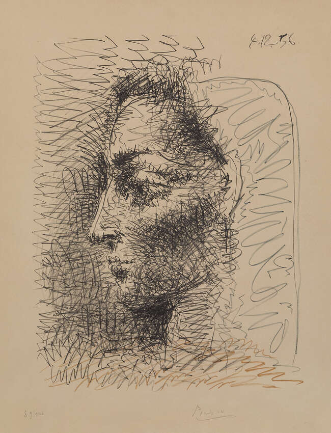 
	
		Pablo Picasso, 
		Spanish 1881-1973-
		 
		Portrait of Jacqueline [Bloch 827; Mourlot...